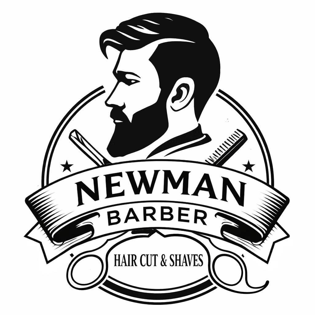 Interior of Newman Barber Shop barber chairs and mirrors